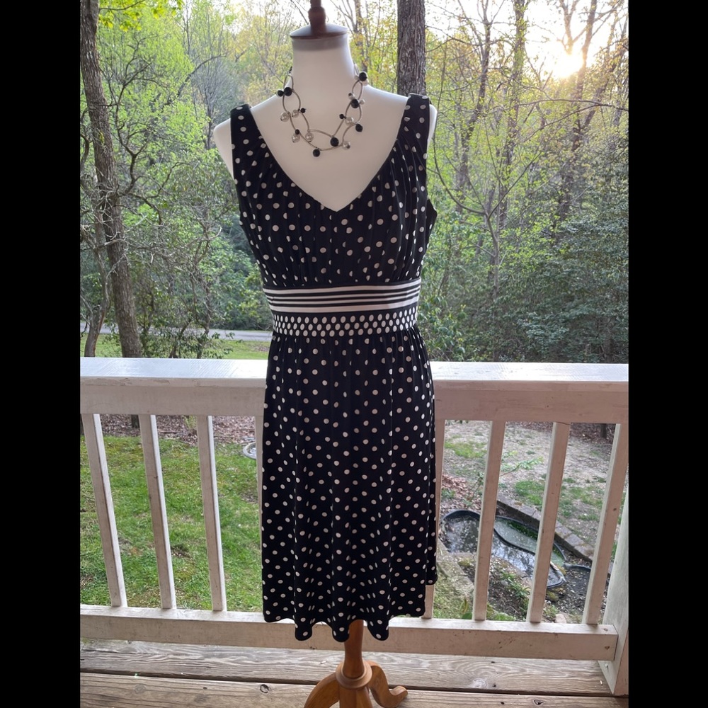 Maggy Boutique Polka Dot Dress 10 FREE SHIP